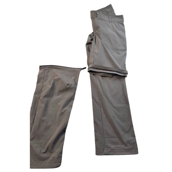Columbia Women's Convertible Grey Pants Nylon Hiking Size 12 Short - Picture 5 of 5